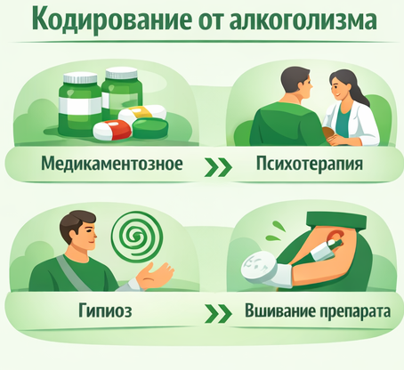 кодирование от алкоголизма в Черепаново Санати